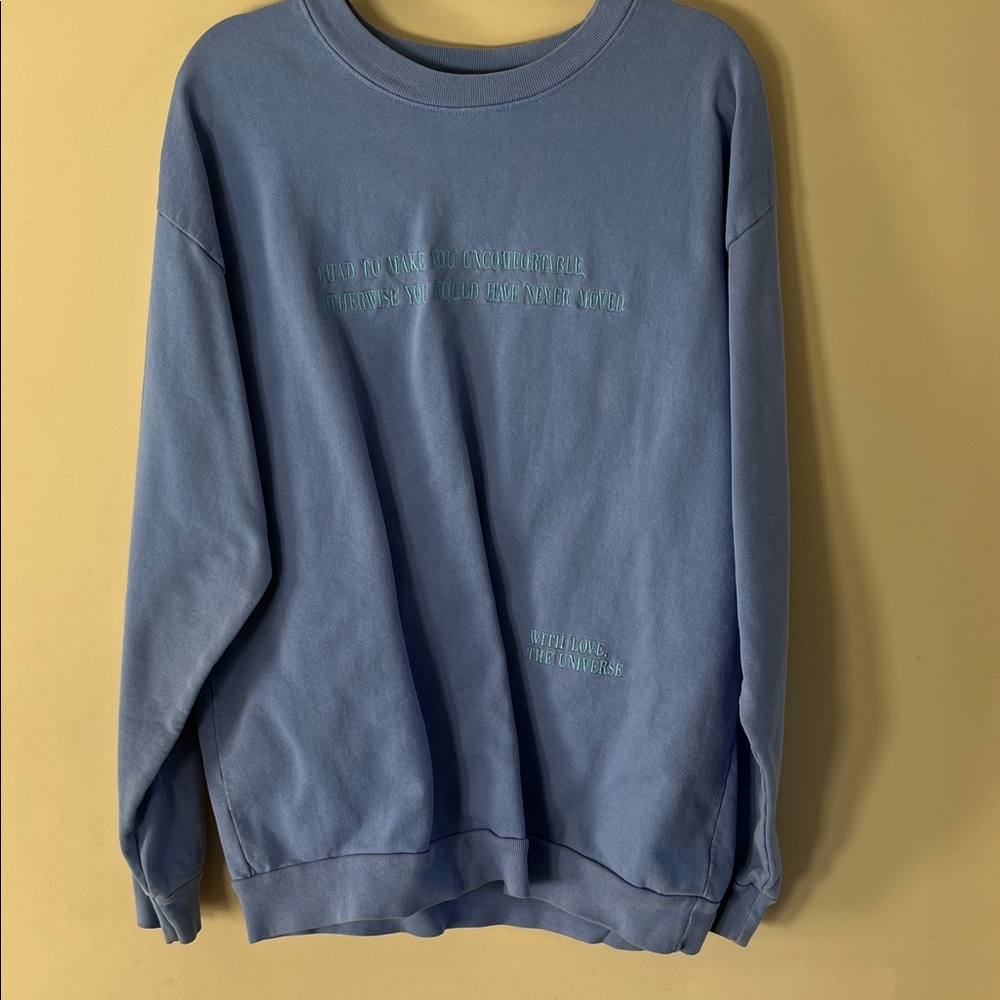 Boys Lie Dusty Blue Crewneck Sweater